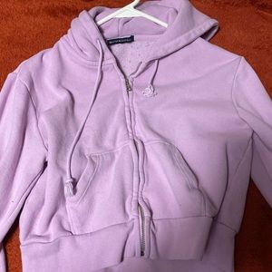 cropped lavender sweater brandy melville